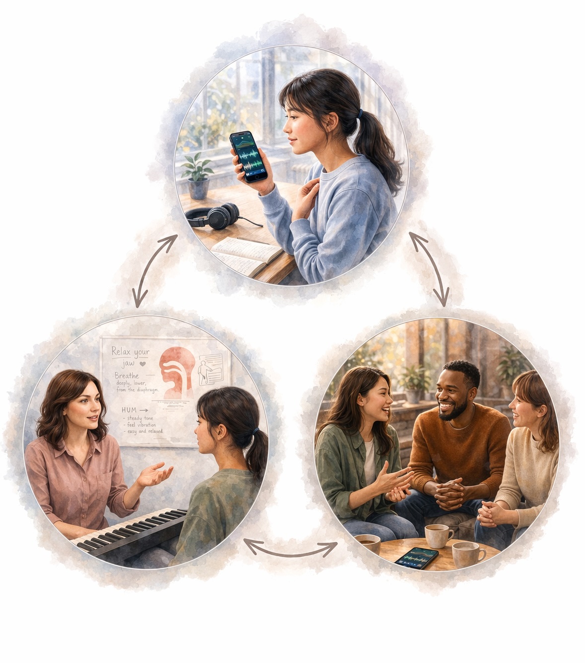 Voice training is better together