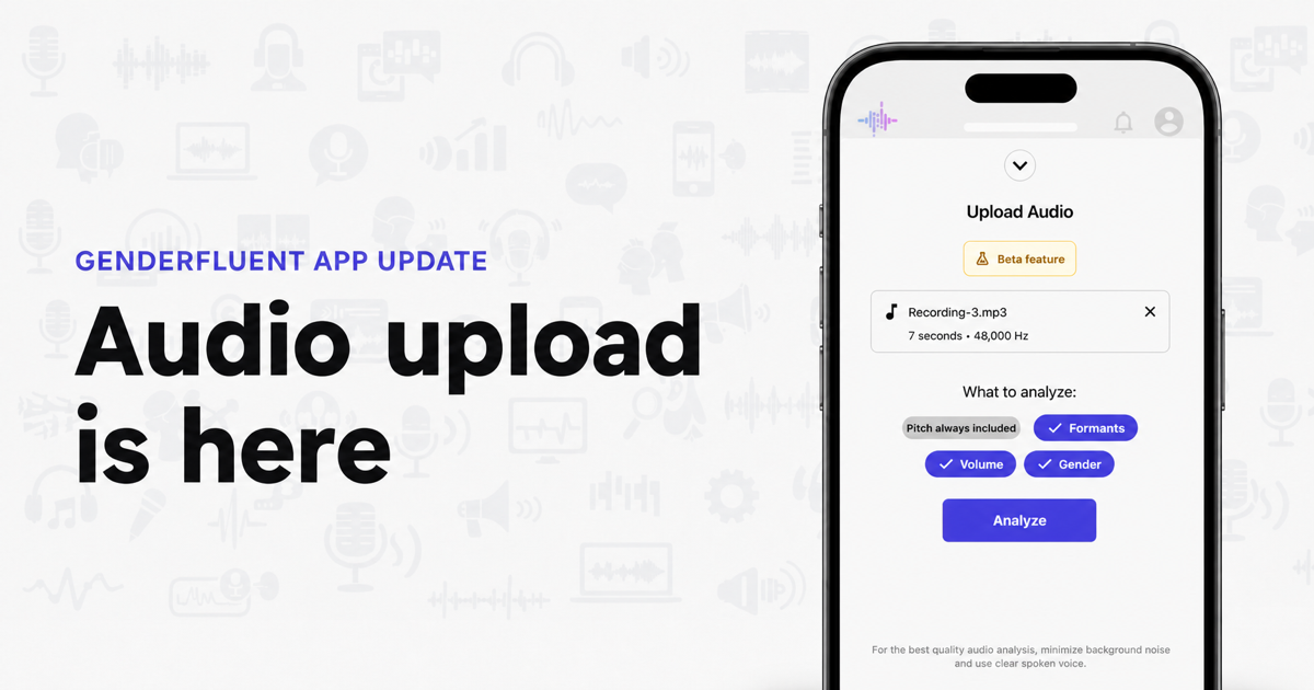 Audio Upload and On-Device Analysis Are Here